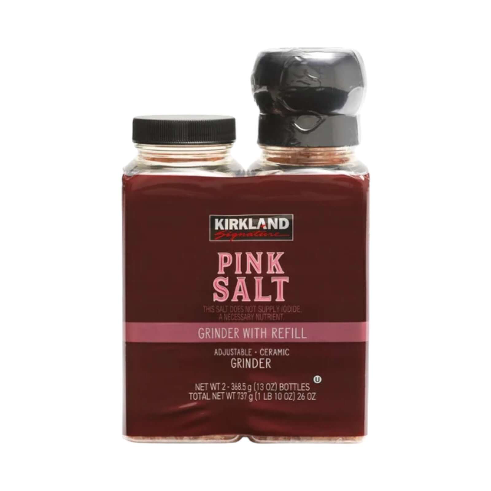Kirkland Rosa Salz, Grinder mit Nachfüllung
