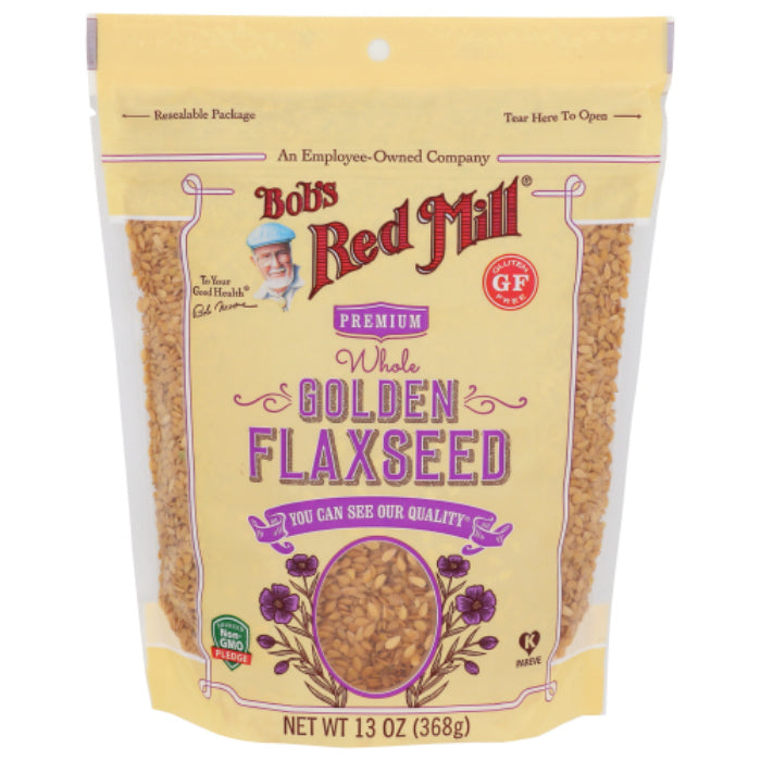 Bob's Red Mill Leinsamen, golden, 13 Oz – 4er Packung