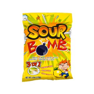 Sour Bomb 3 in 1 Sour Zitronenbonbons mit Sherbet-Pulver gefüllt (Thailand)