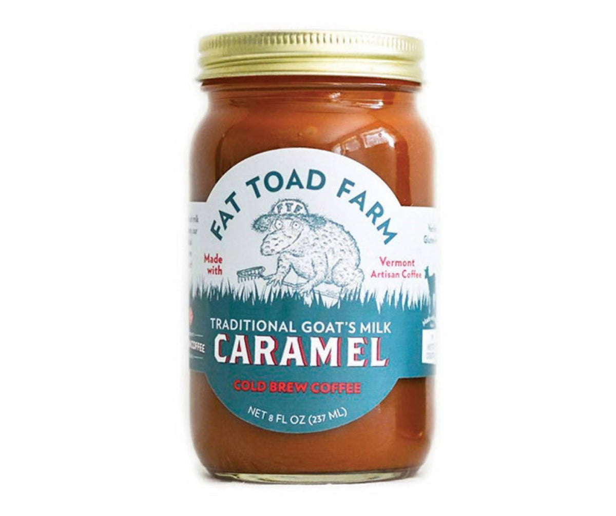 Fat Toad Farm Cold Brew Kaffee Ziege Milch Karamell Gläser – 12 x 8oz