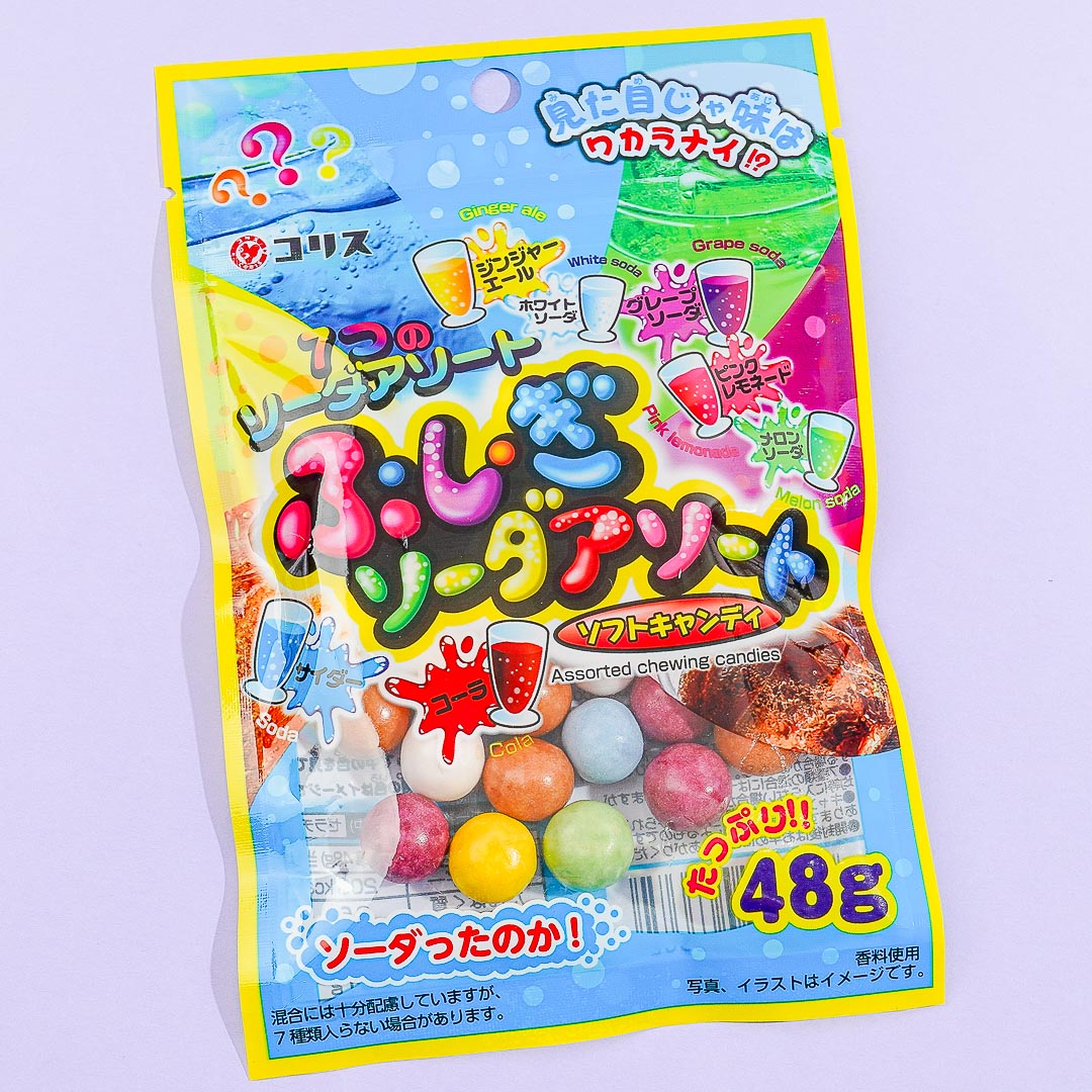 Coris Mysterious Soda sortiert weich Süßigkeiten- 48g