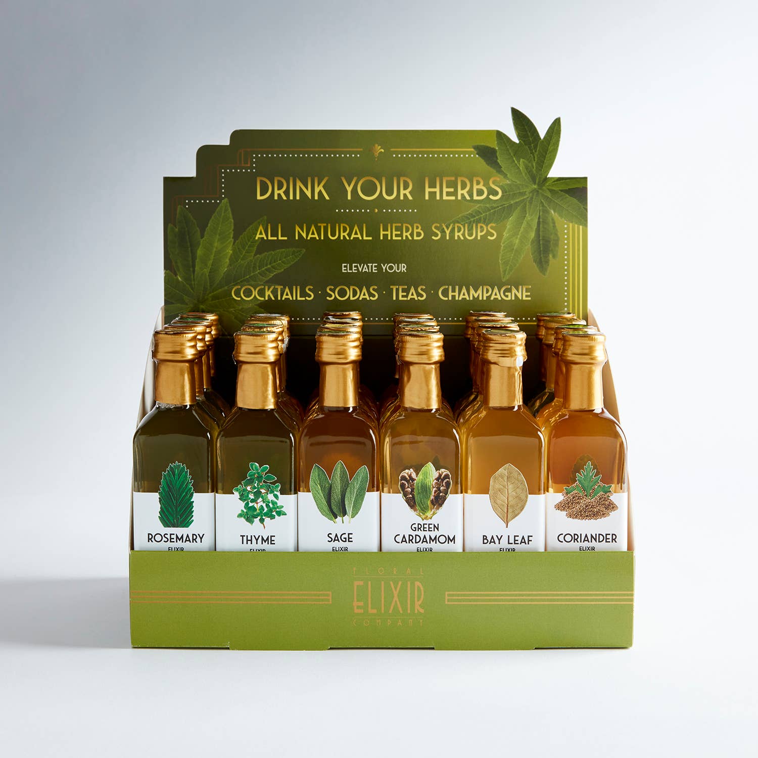 Mit Blumenmuster Elixir Co. – Trinken Sie Ihre Kräuter! Herb Elixir einzelne Sirups