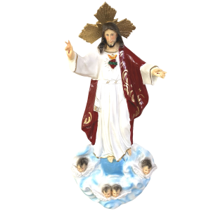Willkommen Jesus hängen religiöse Statue Figur – philippinische Kunsthandwerk – 19,5 Zoll x 9 Zoll