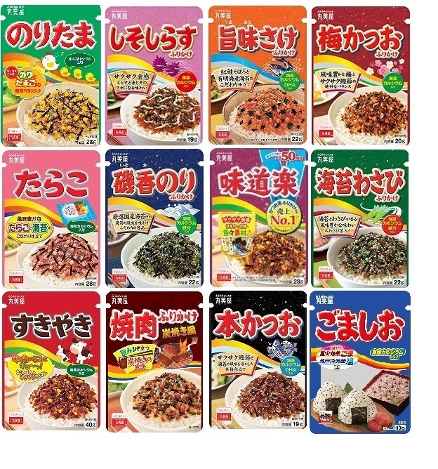 Marumiya „Furikake“ Sortiment 12 Beutel Set