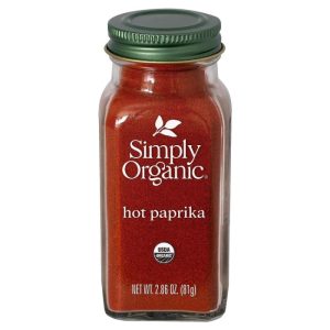 Simply Organic – Paprika heiß, 2,86 Unzen – Packung mit 6