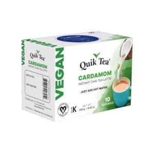 Quik Tee vegan kardamom Instant Chai Tee Latte
