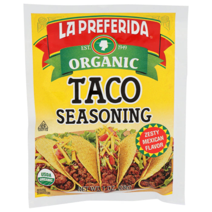 La Preferida Taco Würzmischung, 1 Oz – Packung mit 12 Stück