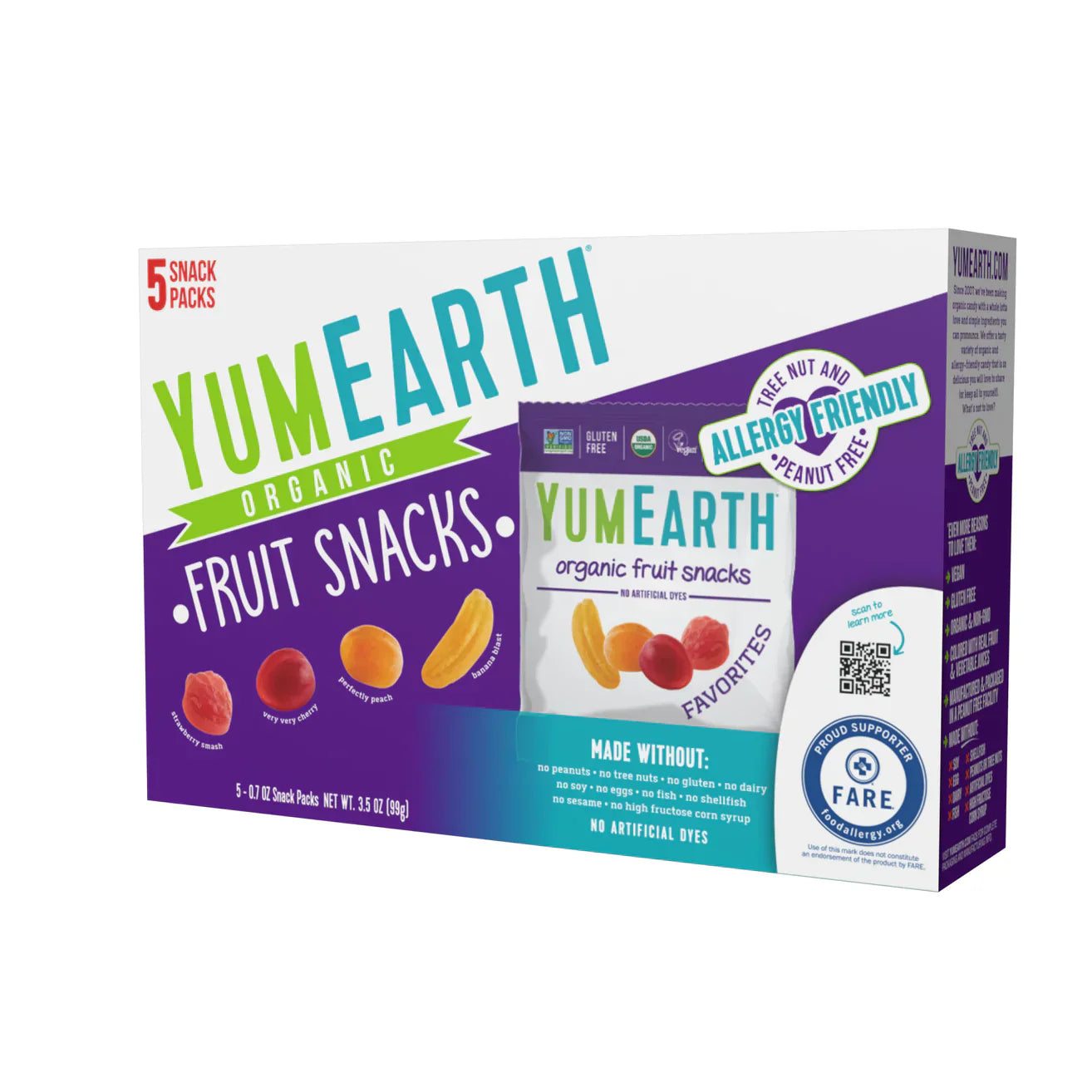 YumEarth – Frucht Snack Org 3.5 Oz – Packung mit 6 Stück