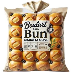 boulart – Brötchen Ciabatta Olive, 48 Stk – Packung mit 1 Stück