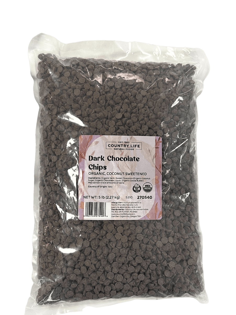 Schokoladenchips, organisch, dunkel