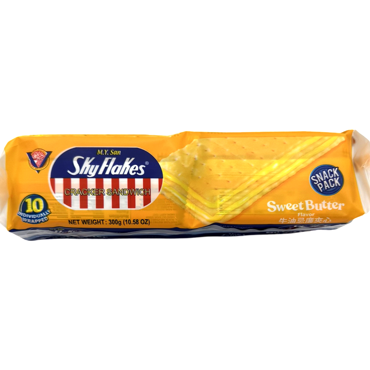 M.Y. San Skyflakes – Cracker Sandwich – Süße Mantikilya – Süßes Buttercreme-Geschmack – 10er Packung – 300 G