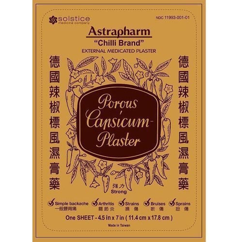 Astrapharm – Chili Brand – External Analgetic Plaster – 5 Blatt