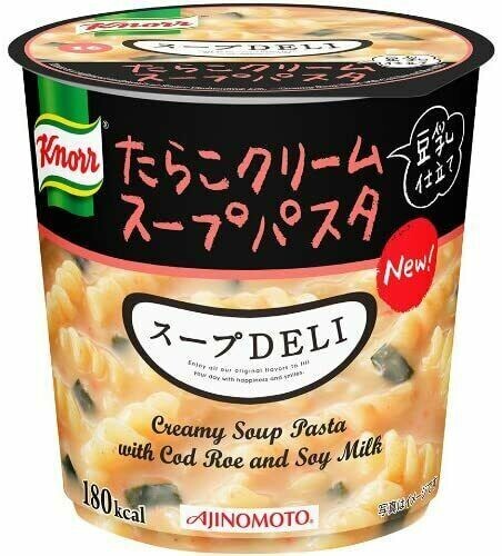 Ajinomoto, Knorr, Suppe Deli Serie, Instant Suppe mit Pasta, “Tarako Creme” 45g