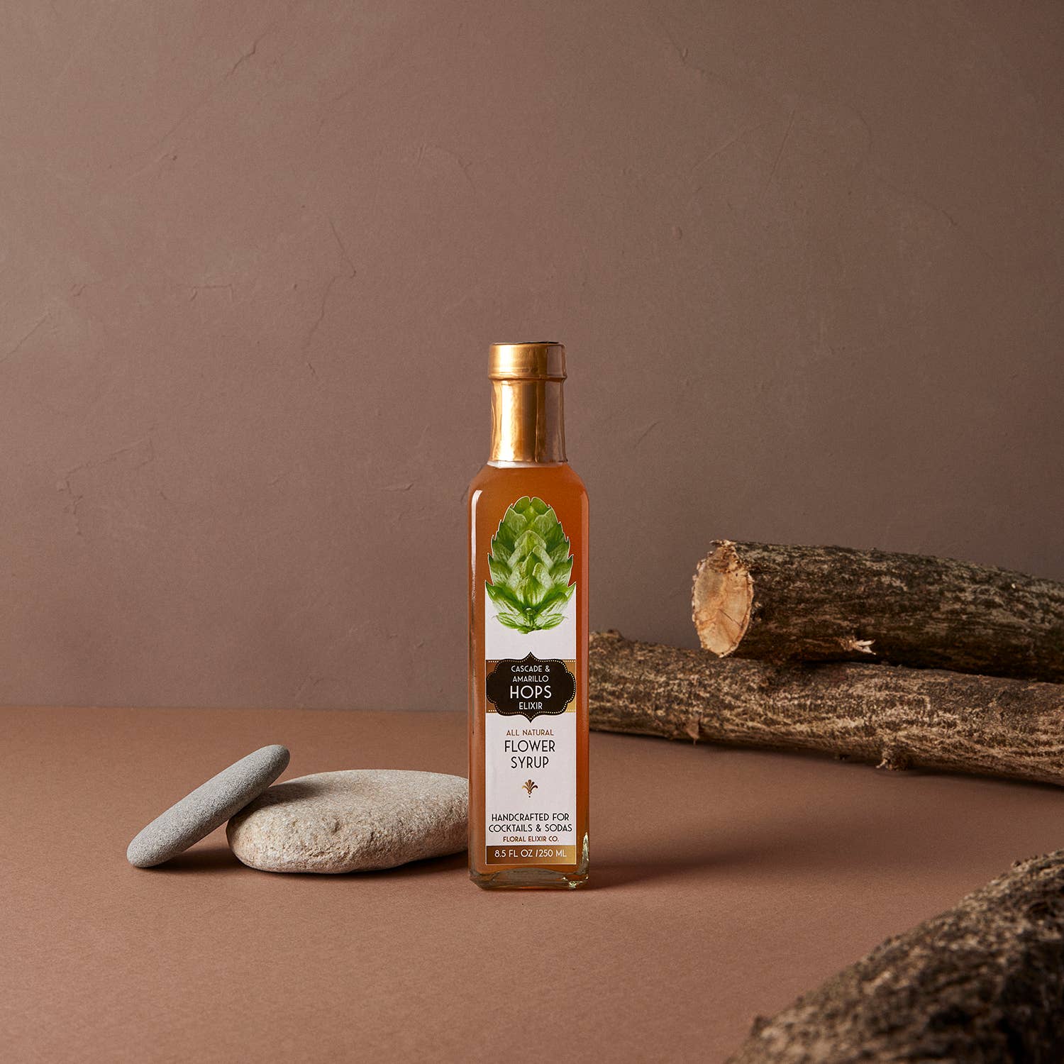 Mit Blumenmuster Elixir Co. – Hops Elixir. Alles Natürliche Cocktail & Soda Sirup.: S