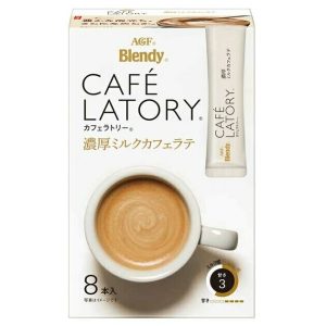 Ajinomoto , Cafe Latory, Rich Milchcafé Latte, 8 Stöcke in 1 Schachtel