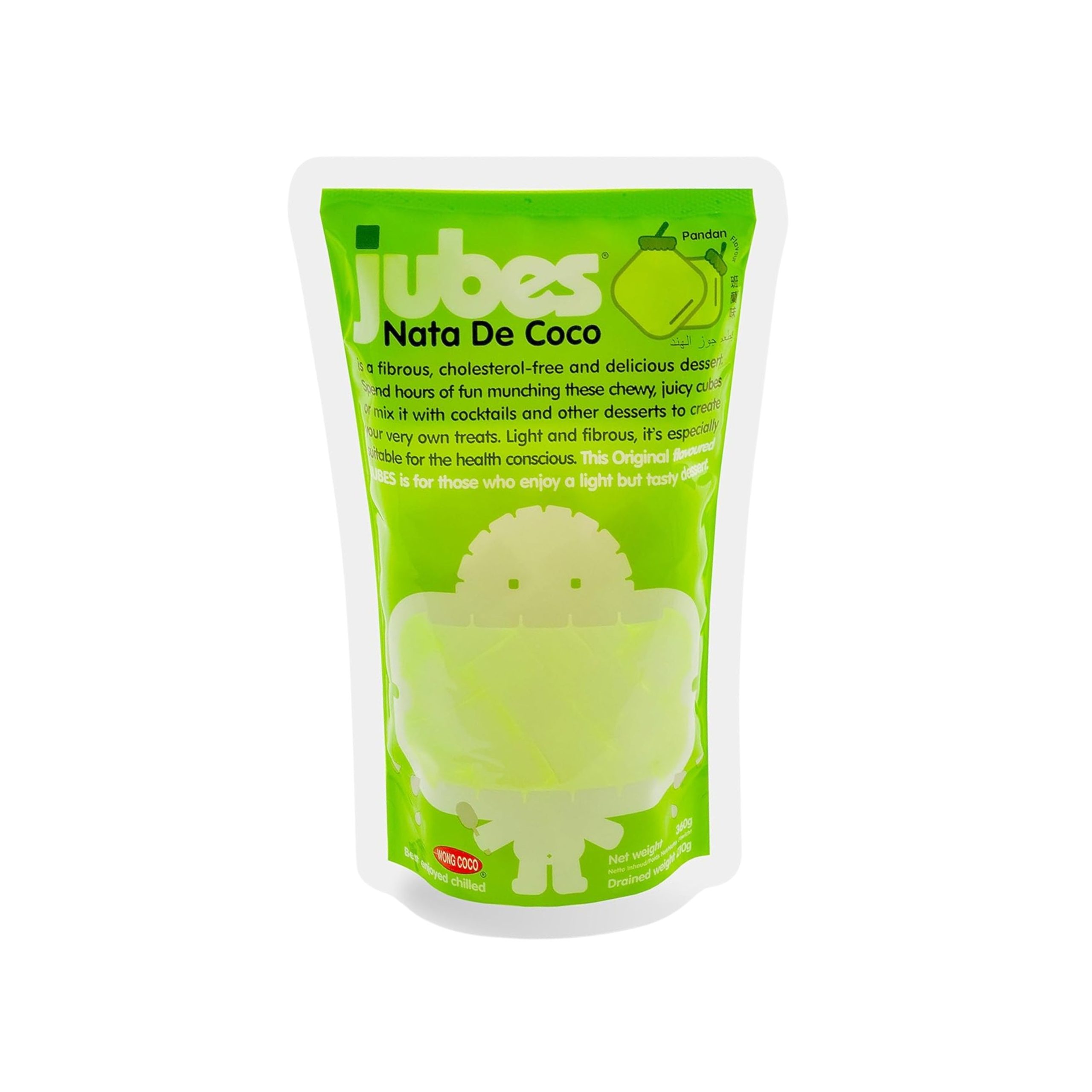 Jubes Nata de Coco Cocopandan Geschmack (Indonesien)