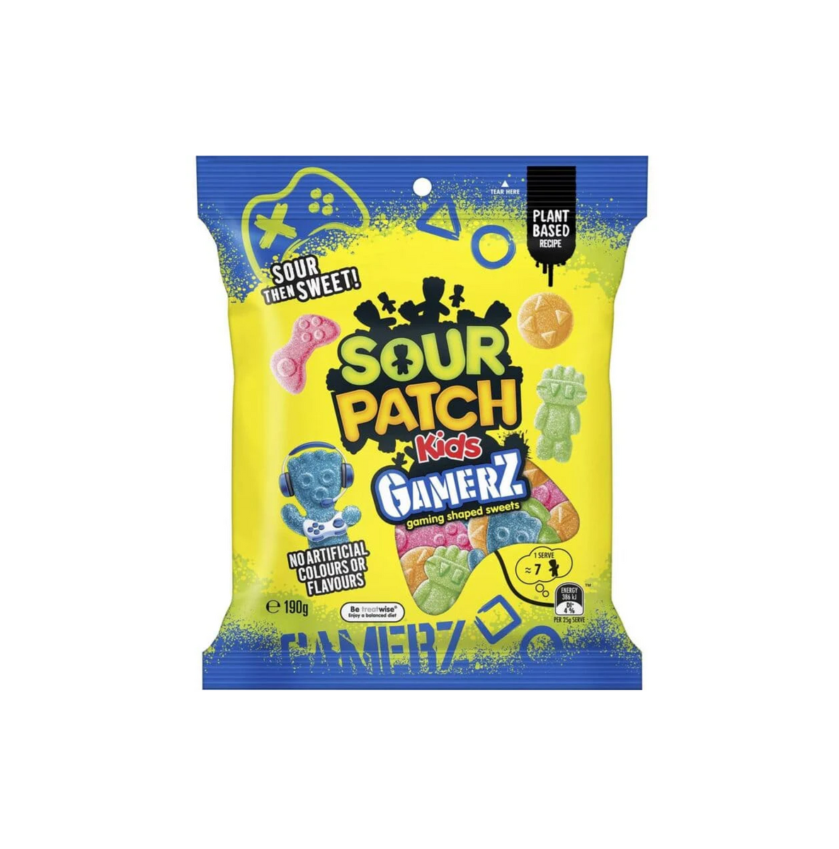 Sour Patch Kids Gamerz 190g – Australien (Fall von 12)
