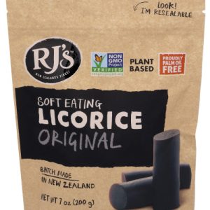 RJ’s Licorice schwarz weiche natürliche 7 Unzen – Packung mit 8