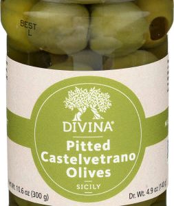 Divina – olivkastelvetrano punted, 4,4 Unzen Packung mit 6