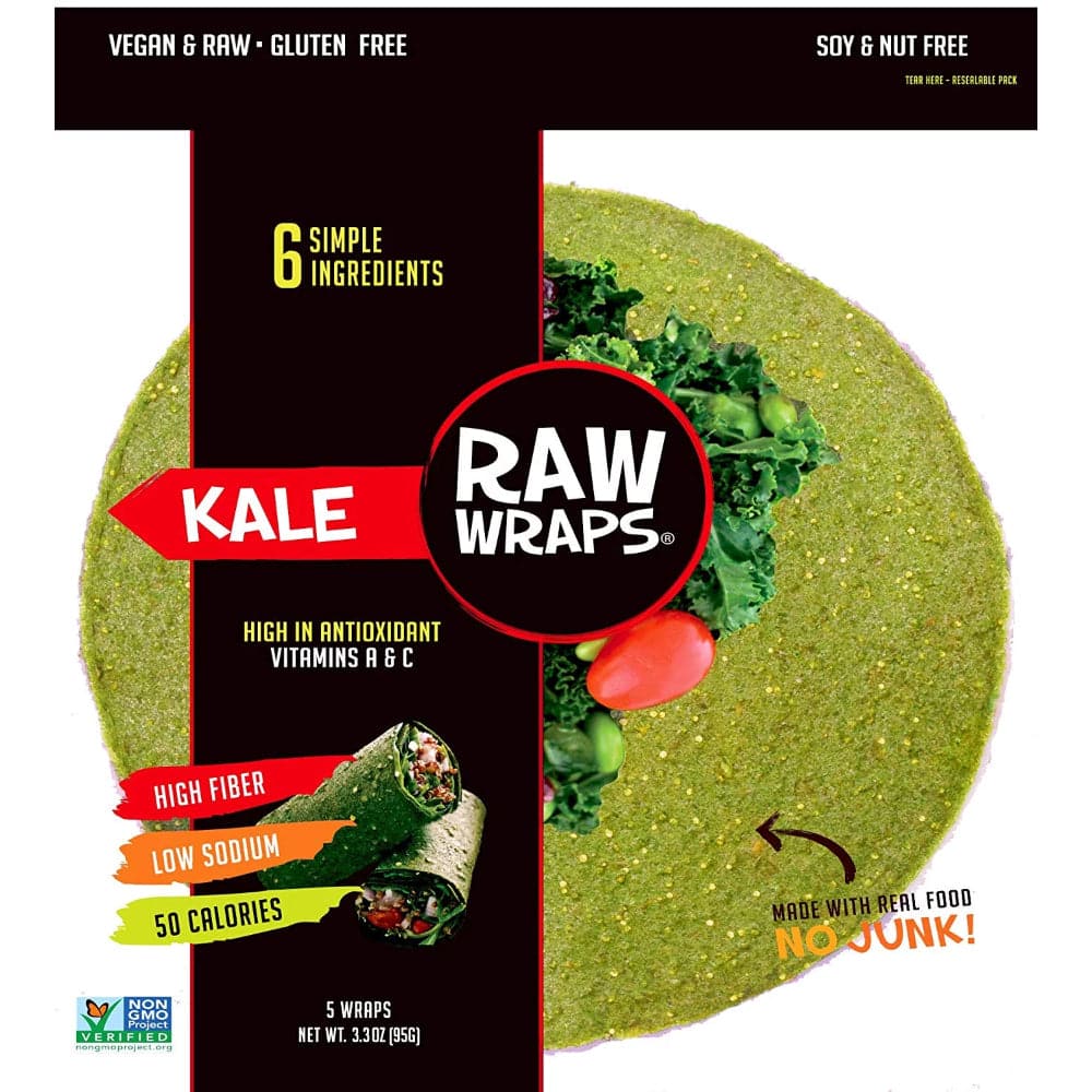 Rohe Wraps – Glutenfreie Kale – 3,3 oz