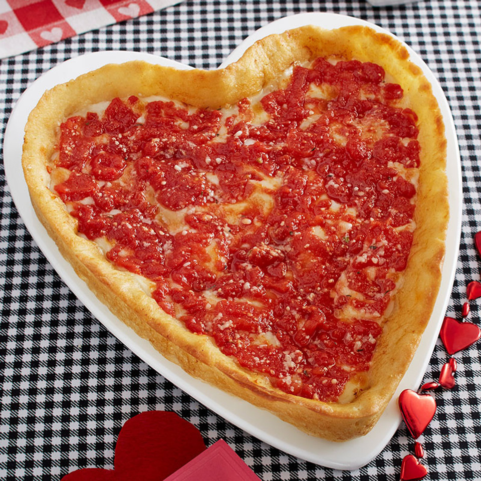 Herzförmige Käse Pizza Add-on