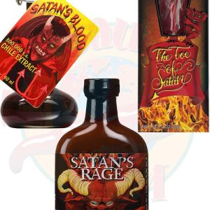 Satans blutige Zehenfolter Geschenkset, .7oz, 1.35oz, 5.7oz.
