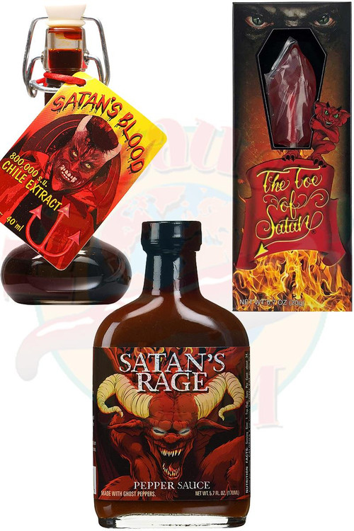 Satan's Bloody Toe Torture Geschenkset,.7oz, 1.35oz, 5.7oz
