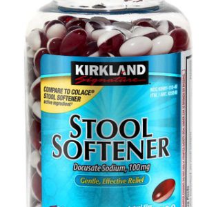 kirkland Signature Hockerenthärter, Docusat-Natrium, sanftes Relief, 400 Softgels – 100mg