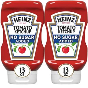 Heinz No Zucker zugesetzte Tomaten Ketchup, 13 Unzen (Packung mit 2)