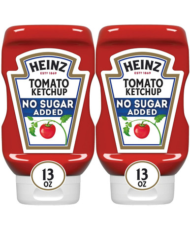 Heinz Kein Zucker hinzugefügt Tomatenketchup, 13 oz (Packung mit 2)