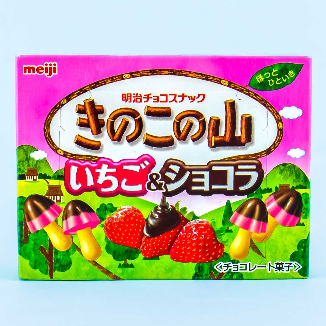 Kinoko no Yama Schokoladenkekse – Erdbeere & Schokolade
