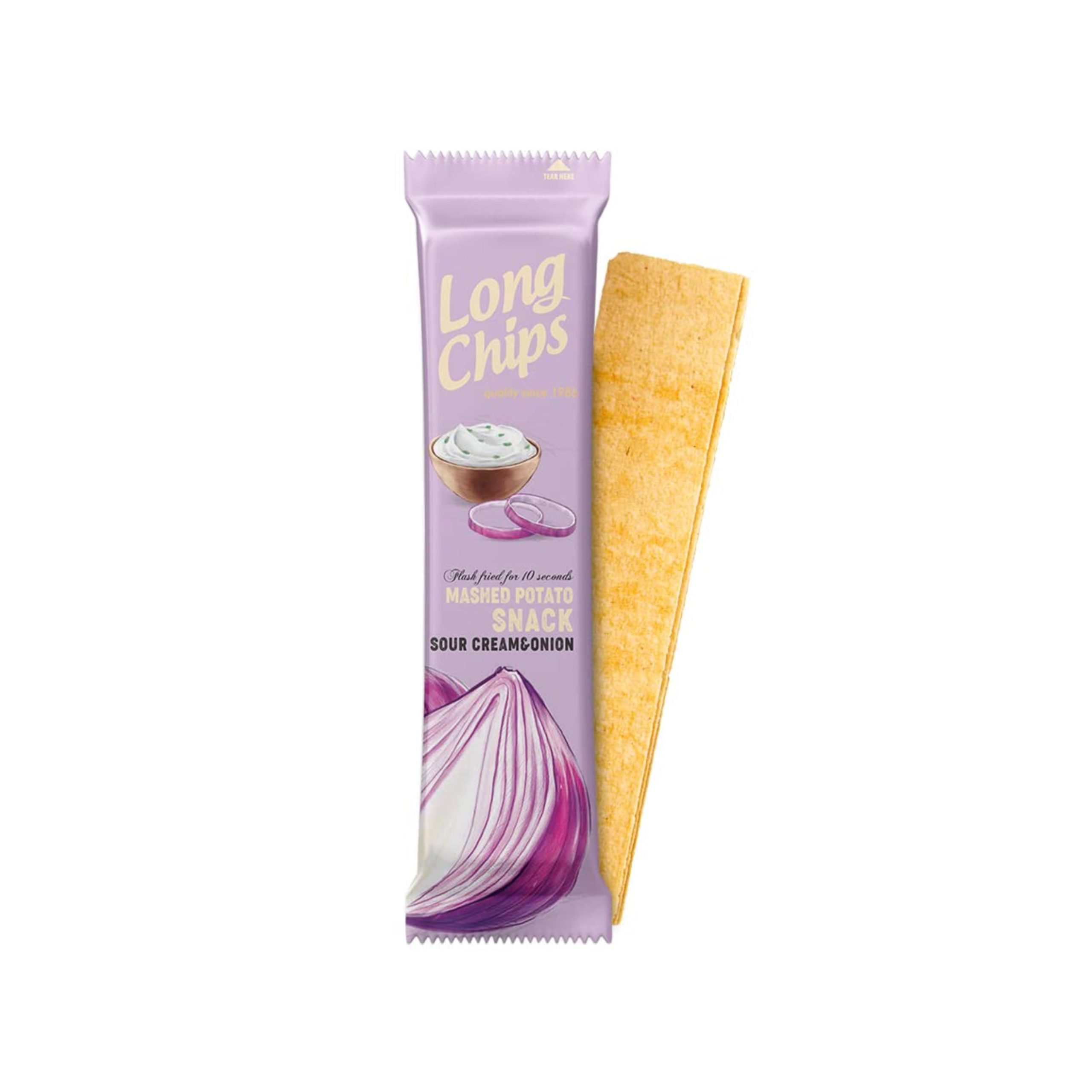 Lange Chips Kartoffelsaure Sahne & Zwiebel (Lettland)