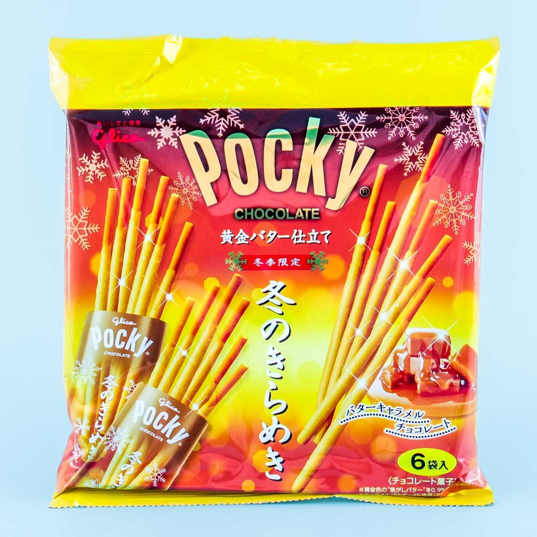 Pocky Biskuit Sticks Wintertasche – Golden Butter Karamell