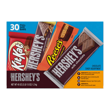 Hershey's Sortiment Packung, 30 Full Size Bars
