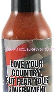 Love Your Country But Fear Your Government scharfe Sauce. – 5oz
