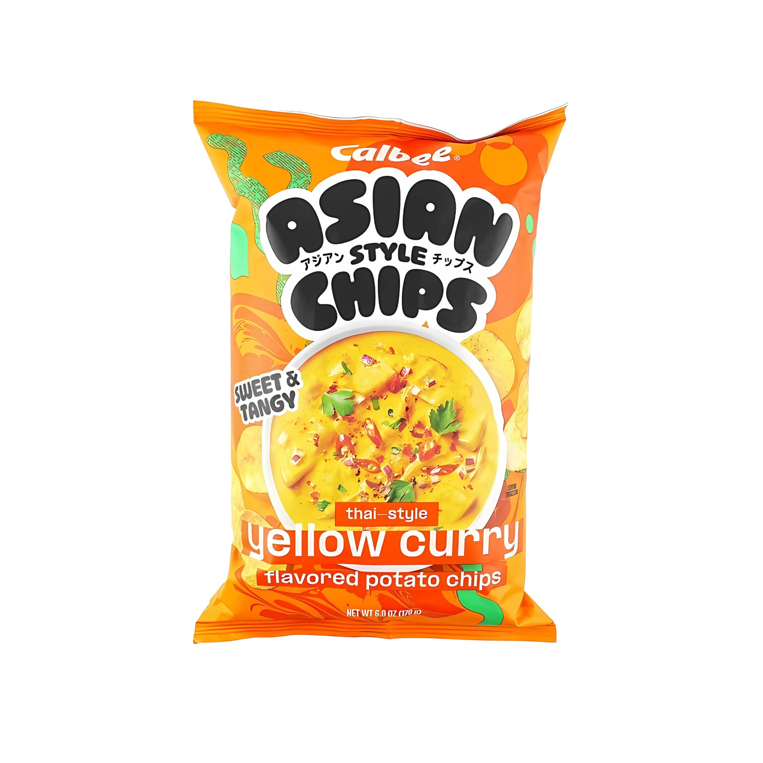 Calbee Asiatische Chips Thai gelbes Curry (6oz) (Japan)