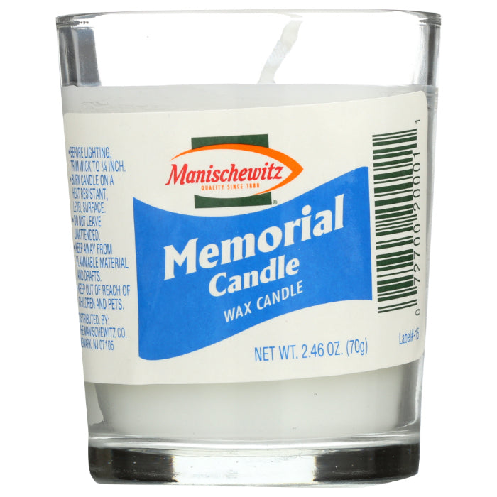 Manischewitz – Kerzenglas Memorial 1 Ea – 24er Packung