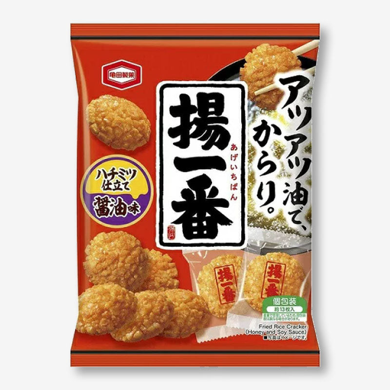 Kameda Age Ichiban Gebratener Reis Crackers – Honig Sojasauce