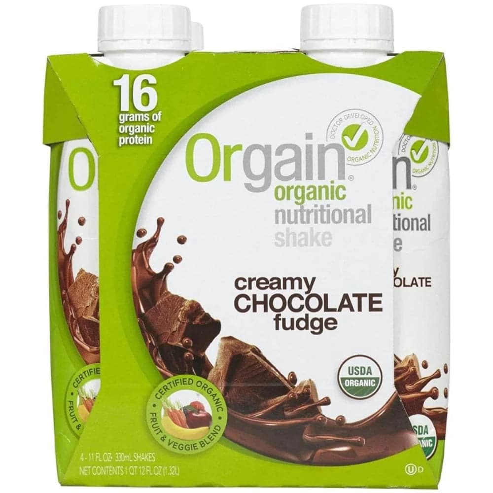 Orgain – Protein Shake Schokolade Fudge 4pk – 12floz