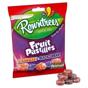 Rowntree’s – Fruit Pastilles roter und schwarzer Beutel, – 5oz
