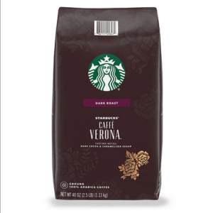 Starbucks Caffe Verona gemahlene Kaffeebohnen, 40 Unzen.