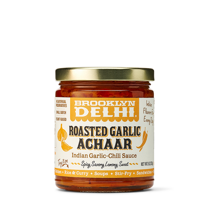 Brooklyn Delhi Gerösteter Knoblauch Achaar Glas – 6 Gläser Fall