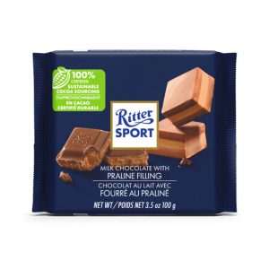 Ritter Sport Milchschokolade mit Pralinenfüllung – – 100g