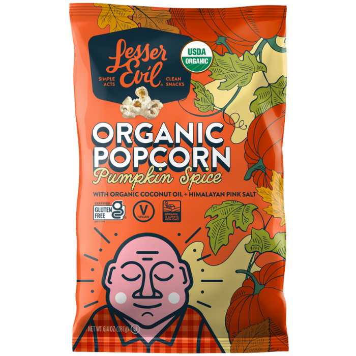 Lesser Evil – Bio Popcorn Kürbis Gewürz, 6,4 oz