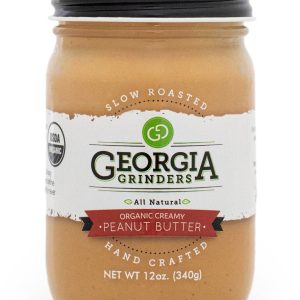 Georgia Grinders Bio cremige Erdnussbutter Glas – 12 Unzen