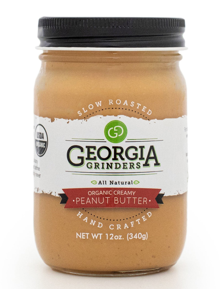 Georgia Grinders Bio cremige Erdnussbutter Glas – 12 oz
