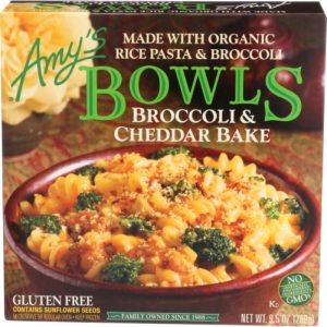 Amy’s Bowl Glutenfreie Brokkoli Cheddar Bio, 9,5 Unzen Packung mit 12