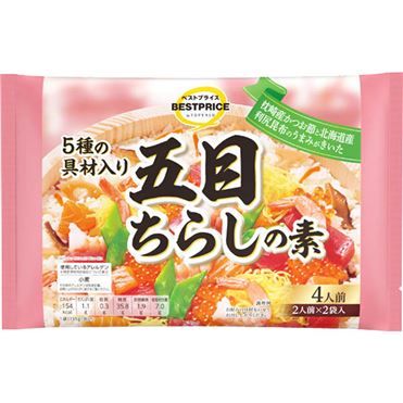 Topvalu, Gomoku Chirashi no Moto, Gekocht 270g, (135g×2 Beutel)