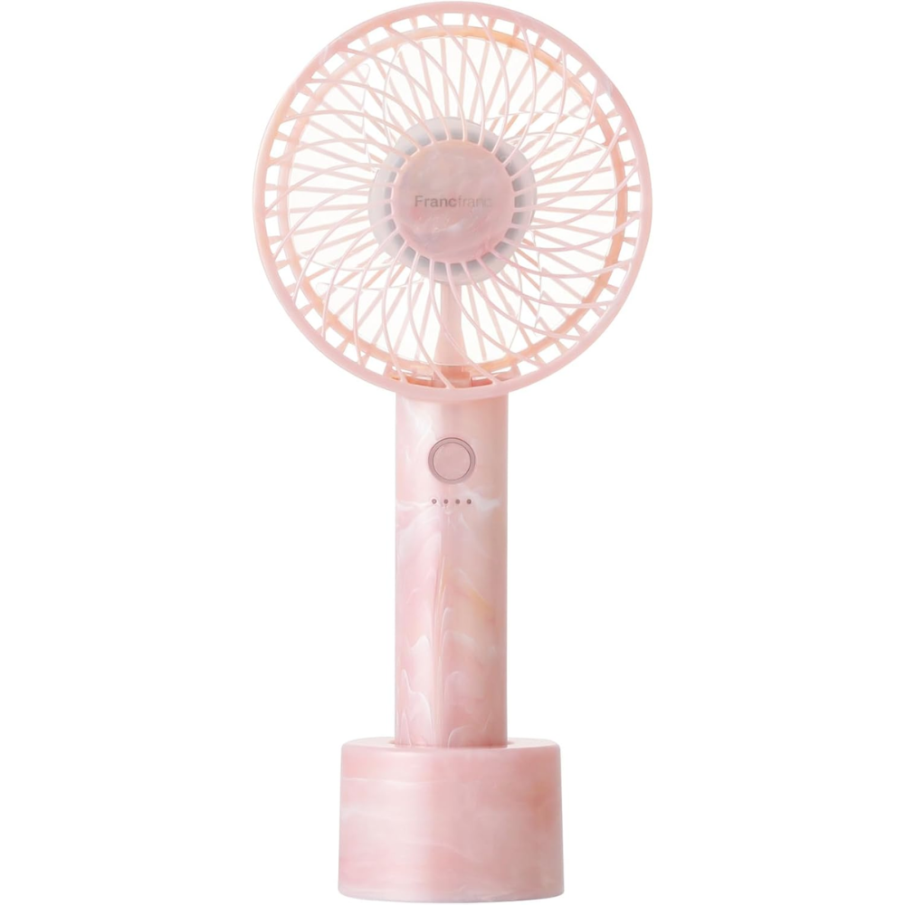 Francfranc Handy Fan 2025 Modell Rosa USB Type-C – Hergestellt in JAPAN – Tokyo Sakura Mall