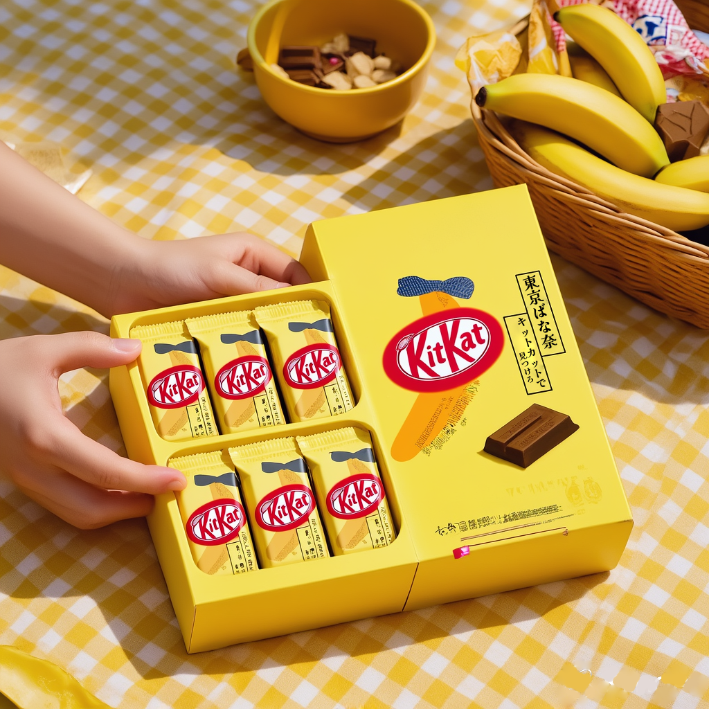 Tokyo Limited KitKat x Tokyo Banane 6 Stück – Hergestellt in Japan – Tokyo Sakura Mall